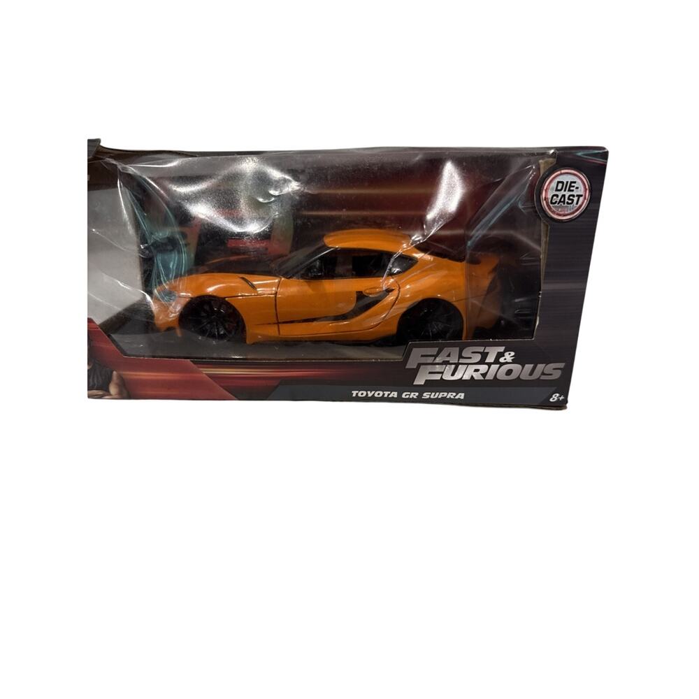 Jada Fast & Furious F9 Toyota GR Supra Orange 1:24 Diecast Car 32097 New In Box
